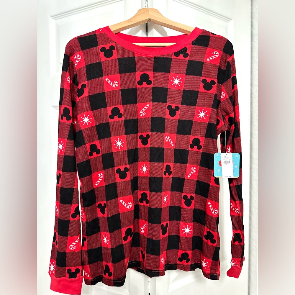 NEW with tags Disney Mickey Mouse Christmas Holiday Flannel Pajama Set - Picture 2 of 4